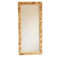 espejo100 pine solid wood color nogal