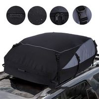 bolsa de carga grande negra y gris para el techo del coche  m