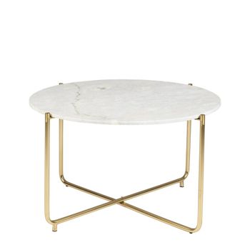 Mesa de centro de mármol blanco