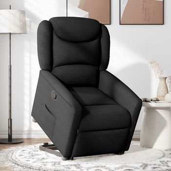 Sillón De Salón | Silla | Silló Reclinable Elevable Tela Negro