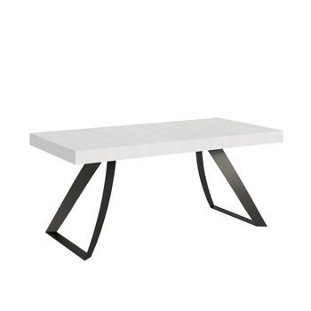 Mesa Extensible 90x200/304 Cm Proxy Fresno Blanco Estructura Antracita
