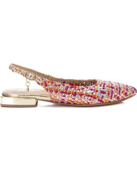 de XTI ZAPATO PLANO XTI 143938 SLINGBACK ESTAMPADO MULTICOLOR MORADO