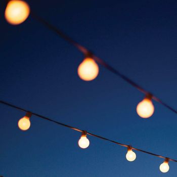 10 LED Warm White Solar Party Lights