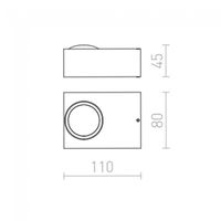 aplique de exterior led korso 5w