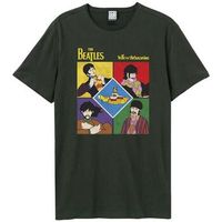 amplified clothing camiseta manga larga yellow submarine shapes para mujer