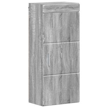 Armario De Pared Para Baño Tulum Gris Sonoma 37 X 24,5 X 86 Cm Vidaxl