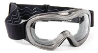 mascara de la serie massi o  39 show   plata   lentes transparentes