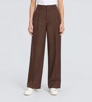 berwich para mujer fa1755x pantalon serena crop marron 42 casual lana clasico
