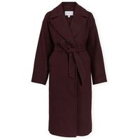 vila abrigo fikka long jacket - fig para mujer