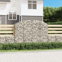 cesta gaviones  gavion para piedras  gavion decorativo forma arco hierro galvanizado 200x30x140160 cm cfw760482