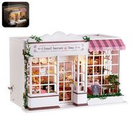 tienda de dulces tiempo de bayas maqueta 3d realista con gran detalle cubierta antipolvo y luces led 335x19x235 cm color multicolor