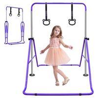 barra de gimnasia - equipo de fitness infantil - hierro - morado 145x100x130cm