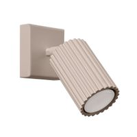 lampara de pared gris pardo aluminio alt 16 cm