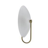 aplique metal y vidrio  30 cm