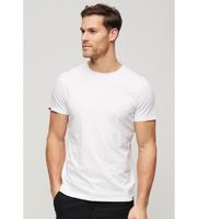 superdry para hombre m1011888a camiseta de manga corta flameada con cuello redondo blanco xxl casual algodon