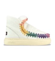 mou para mujer mufw411007b botines de piel eskimo sneaker bold rainbow stitching beige multicolor 37 mas de 10cm ninguno casual