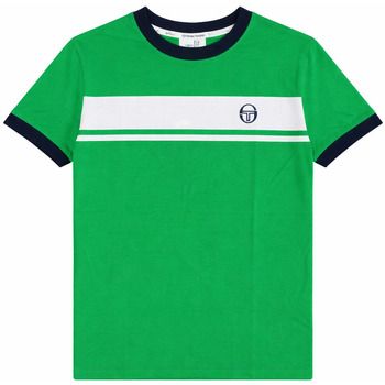 Sergio Tacchini Tops y Camisetas Master T-Shirt Fern Green/White/Maritime Blue para hombre