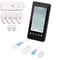 ems electroestimulador muscular mhd-28 portatil 28 modos 20 intensidades 2 canales duales tamano compacto bateria recargable 65x12x13 cm color negro