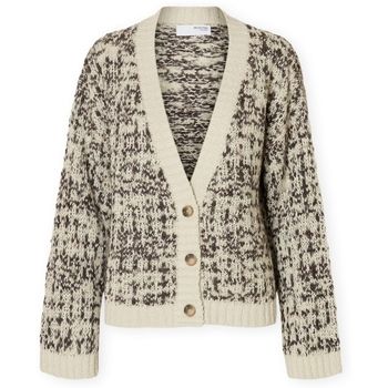 Selected Chaqueta de punto W Lindsay Cardigan - Birch/Delicious para mujer