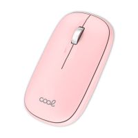 cool slim raton inalambrico 2 en 1 bluetooth  adap usb rosa