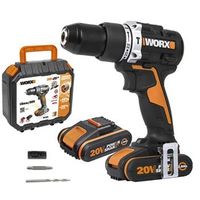 taladro percutor bl 20v 2bat 20ah- worx 2bat 20ah