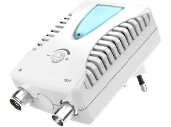 REACONDICIONADO Seminuevo Muy bueno Amplificador antena - Hama 00205234, BB/CATV, 25 db, Regulable, Blanco
