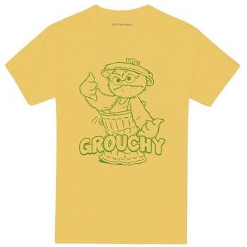 Sesame Street Camiseta manga larga Grouchy para mujer