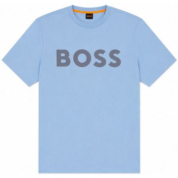 BOSS Camiseta Thinking Logo T-Shirt Light Blue para hombre