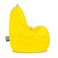 puff pera relax polipiel indoor amarillo happers xl