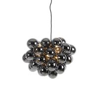 lampara colgante vidrio negro