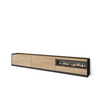 mueble tv estepona-02 con chimenea electrica integrada