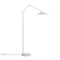 lampara de pie led 8w metal evian beige