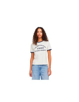 Camiseta Jack and Jones Jxperle Reg Fit Mujer Vanilla Ice