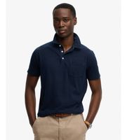 superdry para hombre m1110486a polo classic cotton linen marino s algodon clasico manga corta
