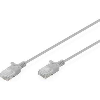 Cable de Red Digitus CAT6 U/UTP Slim Patch 1m Gris
