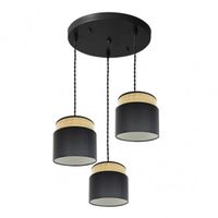 fabrilamp plafon negronatural 3 colgantes modelo kandy