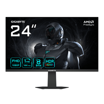 MONITOR GIGABYTE GS24F14 Monitor Gaming 24” FHD - 1920 x 1080, 144Hz, 1ms, 300 cd/m², HDMI 1.4, DisplayPort 1.2 23.8