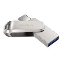 memoria usb sandisk ultra dual drive luxe 2 tb usb-a usb-c 400 mbs plata