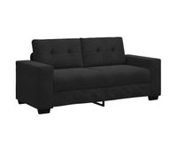 sofa loveseat - sofa de salon terciopelo negro 140 cm