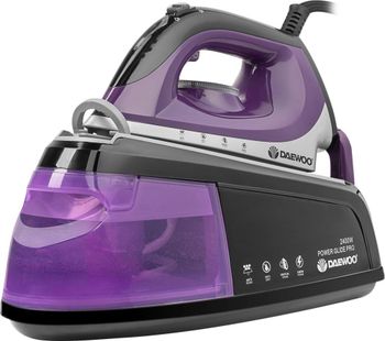 DAEWOO SDA1589 Steam Generator Iron - Black, Purple & Silver, Black