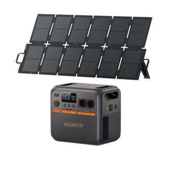 Kit Estación De Energía Bluetti Premium 200 V2 (ac270p) + Panel Solar 220 W, 2073,6 Wh