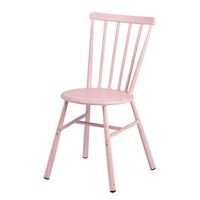 silla clasica rosa retro de aluminio para jardin y exterior romero garden