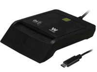 lector dni electronico - woxter pe26-200 led compatible con las tarjetas smart cards negro