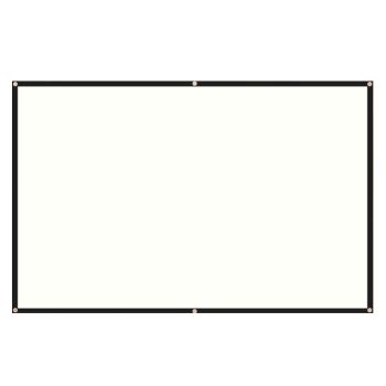 Pantalla de proyección portátil de alta densidad de 84/100/120 pulgadas para exterior 4K, pantalla de película al aire l