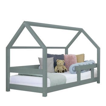 Cama Cabaña Infantil Tery 90 X 180 Verde Salvia