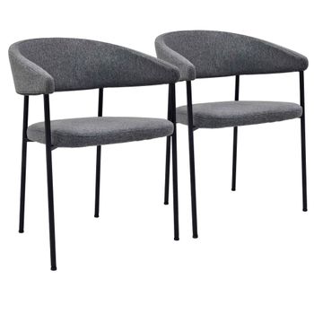 Conjunto de 2 sillones de madera contrachapada y alfombra óxido
