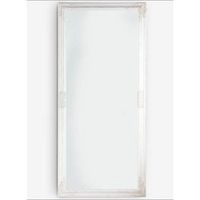 unidad - espejo madera mdf barroco  72x162  color blanco  decoracion  suelo  pared