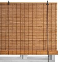 estor enrollable fabricado en laminas de bambu color tostado de 180x250 cm casaseleccion