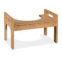 asiento de inodoro de bambu natural 45 cm