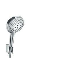 set de soporte de ducha hansgrohe raindance select s 120 3jet powderrain con flexo de ducha 125 cm 27669000